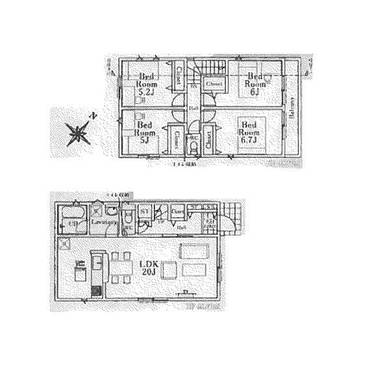 清瀬市下宿1丁目 3,380万円