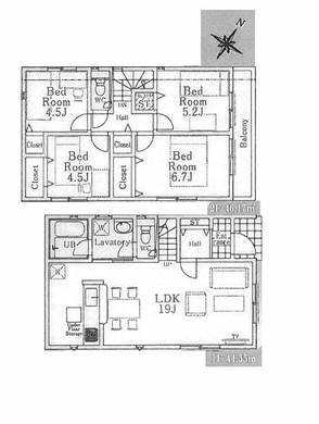 清瀬市下宿2丁目 3,430万円