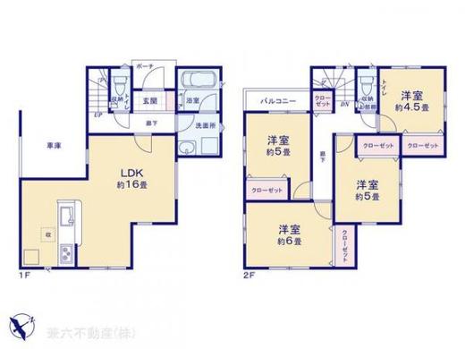 板橋区若木2丁目の新築一戸建て 兼六不動産