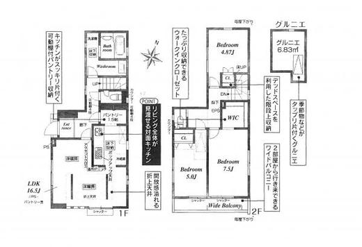 練馬区下石神井1丁目 6,980万円