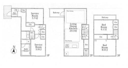 練馬区平和台2丁目 7,880万円