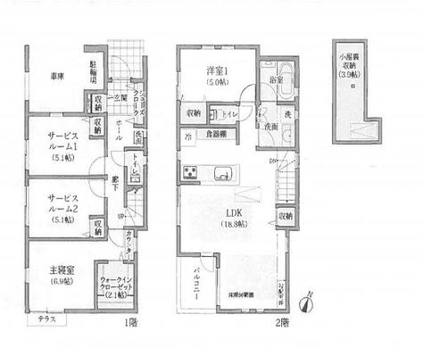 練馬区石神井台3丁目 8,480万円
