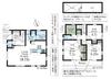 【間取り図】ＬＤＫ18.125帖の大きな４ＬＤＫ。洗面所も広くて使い易い＆衣類乾燥機「乾太くん」を標準設置。全居室収納＆床下収納＆リビングにもちょっとした収納があり、室内の清潔感を保てるプラン。